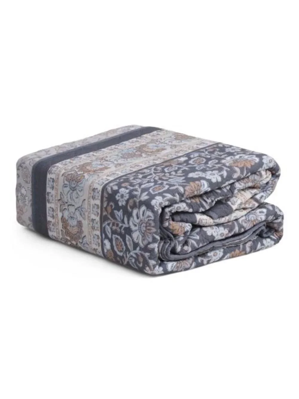 MOSS & WILLOW 3pc Riviera Jacobean Border Quilt Set